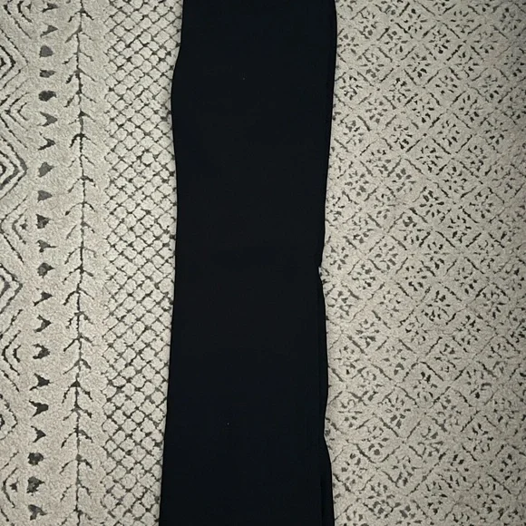 LOFT Black Boot Cut Pants with Wide Waistband and Flared Legs - Picture 3 of 7